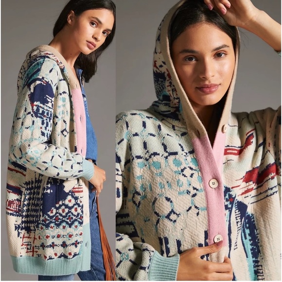 Anthropologie Aldo Martins Hooded Cardigan [785] - Picture 2 of 15